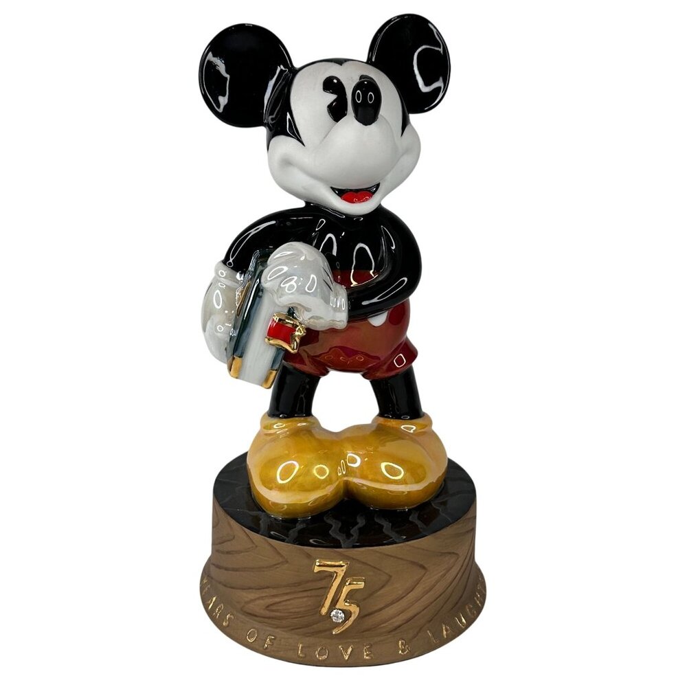 Disney Mickey Mouse 75th Anniversary Limited Edition Porcelain Figurine 9in #908